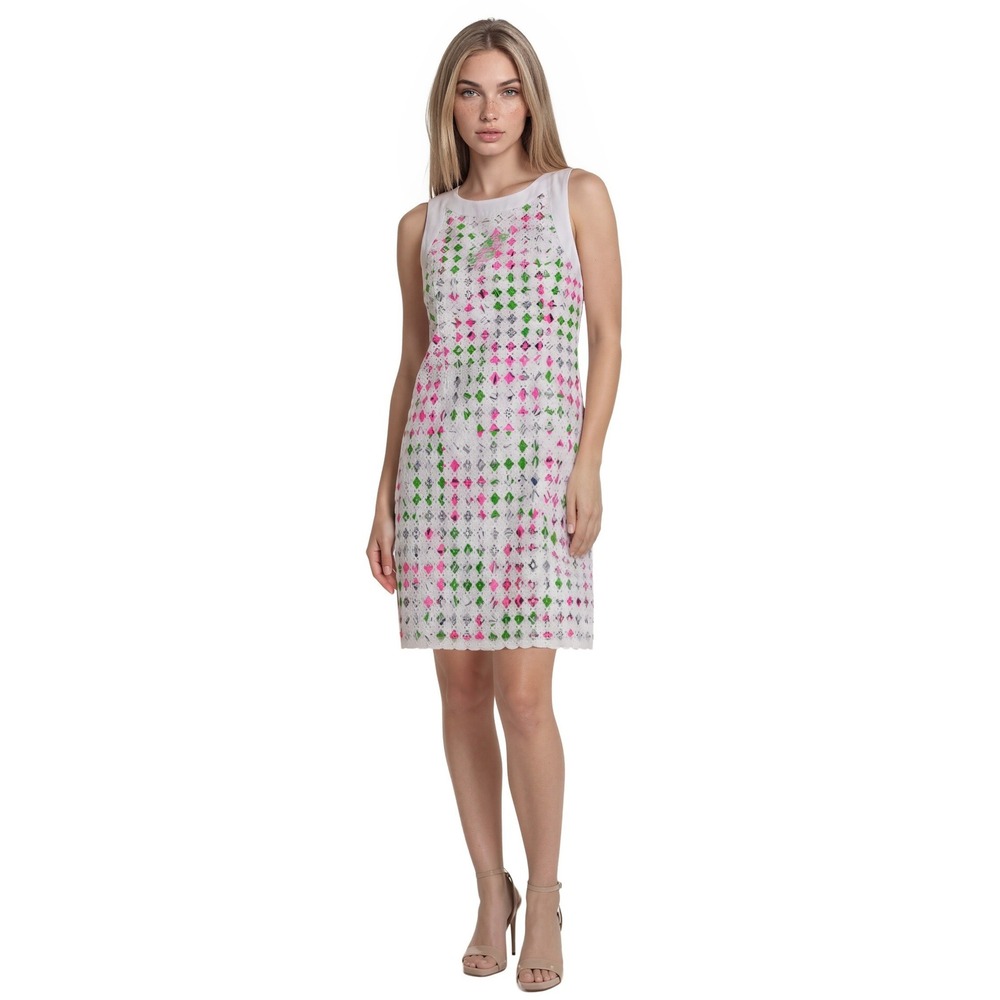 NEW Lilly Pulitzer Lydon Lace Knee Shift Dress Women's Size 4 Colorful MSRP $298